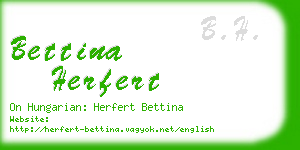 bettina herfert business card